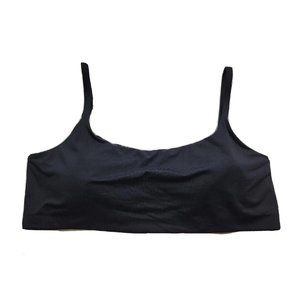 Athleta XL Black Sports Bra Stretch Performance Adjustable Strap Removeable Pad